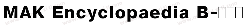 MAK Encyclopaedia B字体转换